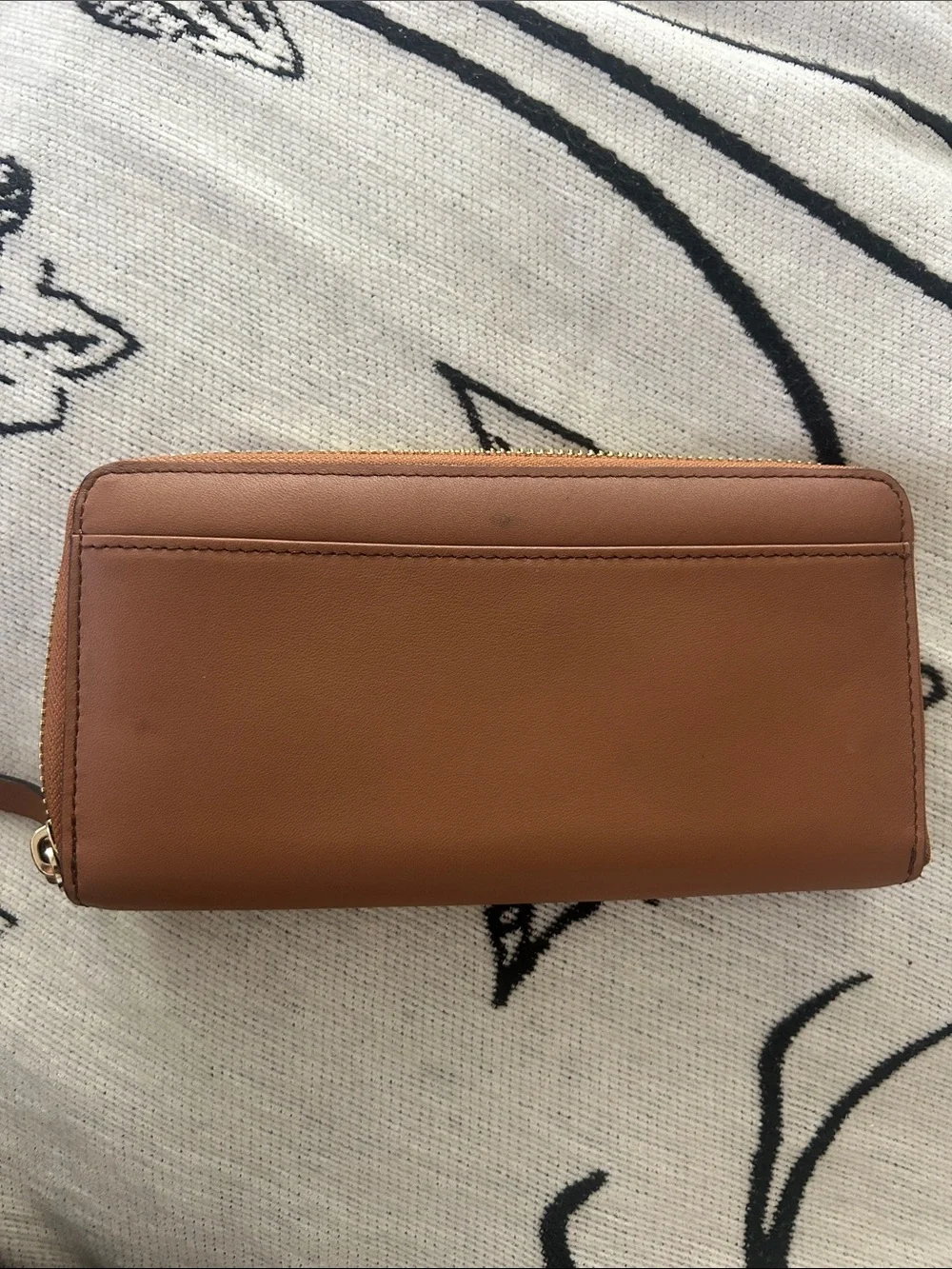 kate spade Brown Zip-Around Leather Wallet